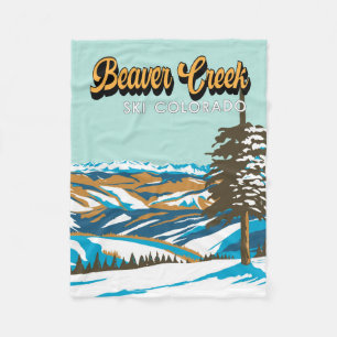 Cobertor De Velo Beaver Creek Ski Area Winter Colorado Vintage