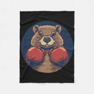 Cobertor De Velo Beaver Dinâmico De Boxing Com Luvas Para Um S Pote