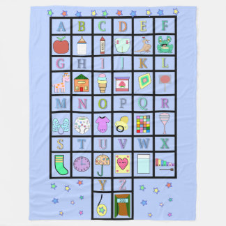 Cobertor De Velo Bebê adulto do blueblanket | do alfabeto de ABDL |
