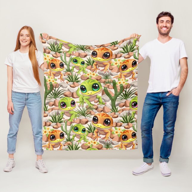 Cobertor De Velo Bebê Geckos Personagens de desenho animados (In Situ)