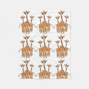 Cobertor De Velo Bebê girafas bonitinho, safari animais Fleece Blan
