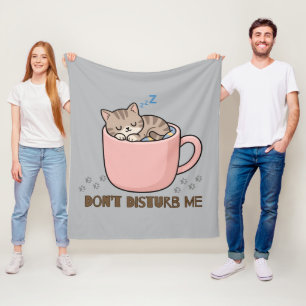 Cobertor De Velo Bebê mantinha de dormir gatinho fofo em xícara de