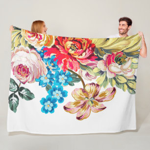 Cobertor De Velo Bebê Menina Rosa Azul, Verde, Padrão Rosa Victoria