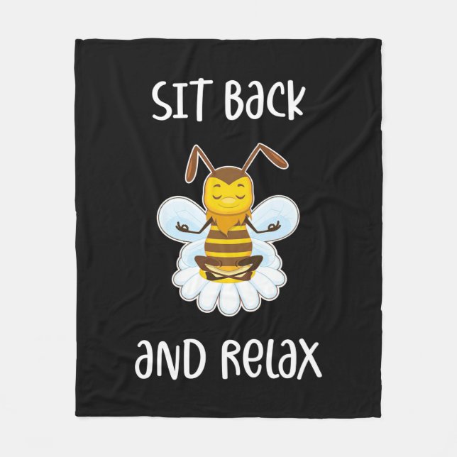 Cobertor De Velo Bebê Yoga Sente-Se E Relaxe (Frente)