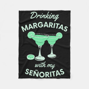 Cobertor De Velo Bebendo Margaritas Com Minhas Senhoritas Cinco De