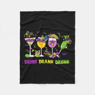 Cobertor De Velo Beber Bebida Bebado Engraçado Bebendo Mardi Gras G