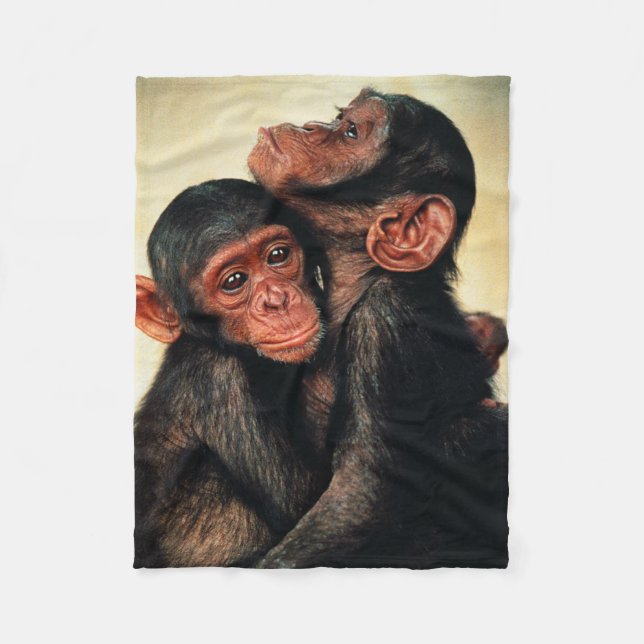 Cobertor De Velo Bebês Mais Pobres | Chimpanzé Hug (Frente)