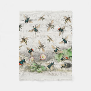 Cobertor De Velo Bee Honey Queen Bees Antique