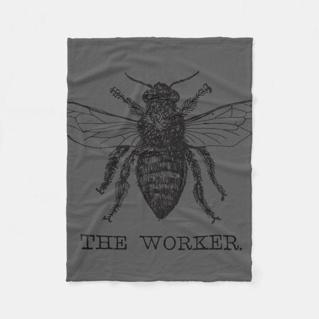 Cobertor De Velo Bee Worker Honey Black Bumblebee (Frente)