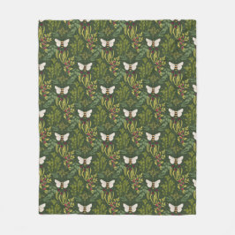 Cobertor De Velo Bees and Foliage Fleece Blanket