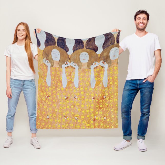 Cobertor De Velo Beethoven Frieze (detalhe), Gustav Klimt (In Situ)