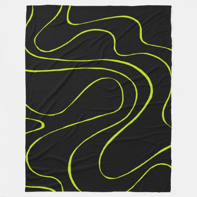 Cobertor De Velo Bei e Fluxo 2 em Verde limão e Preto (Frente)