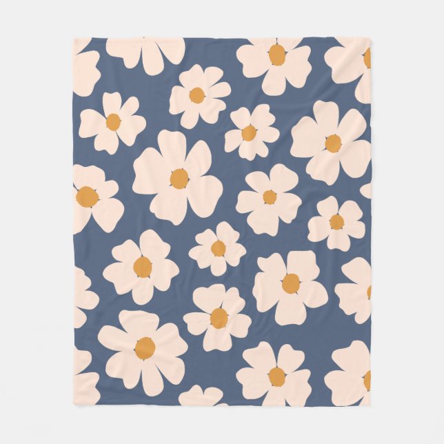 Cobertor De Velo Beige Floral (Frente)