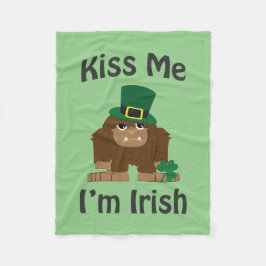Cobertor De Velo Beije-me, sou um pé-de-cabra irlandês