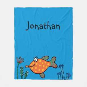 Cobertor De Velo Beijos dos peixes da mamã e do bebê