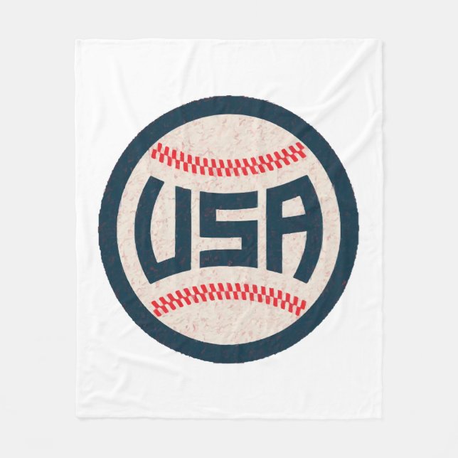 Cobertor De Velo Beisebol da Equipe EUA (Frente)