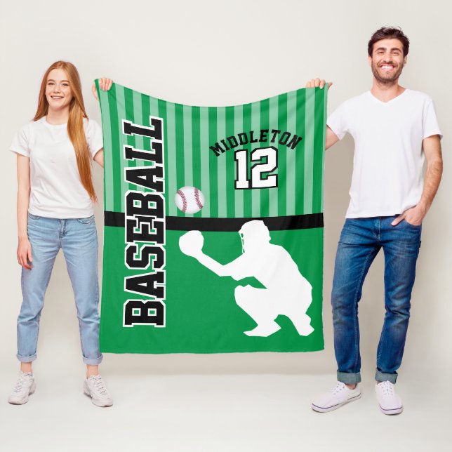 Cobertor De Velo Beisebol ⚾ Esporte em Verde - Catcher (In Situ)