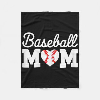 Cobertor De Velo Beisebol Mãe Camisa Mulheres Baseball Coração Mães