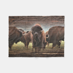 Cobertor De Velo Bela Buffalo Herd