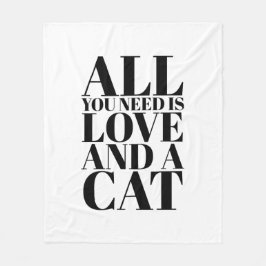 Cobertor De Velo Bela citação Tudo o que você precisa é amor e um g