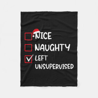 Cobertor De Velo Bela Fama de Lista de Natal Não Supervisionada