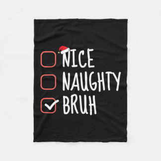 Cobertor De Velo Bela Noiva Bruh Engraçado Lista de Natal Papai Noe