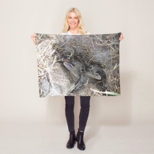 Cobertor De Velo Belas de Bebê Selvagens Fleece Blanket