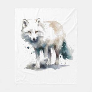 Cobertor De Velo Beleza Árctica: Fox de inverno
