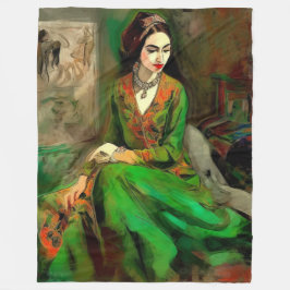 Cobertor De Velo Beleza em Verde