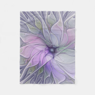 Cobertor De Velo Beleza Impressionante Flor de Arte Fractal Abstrat