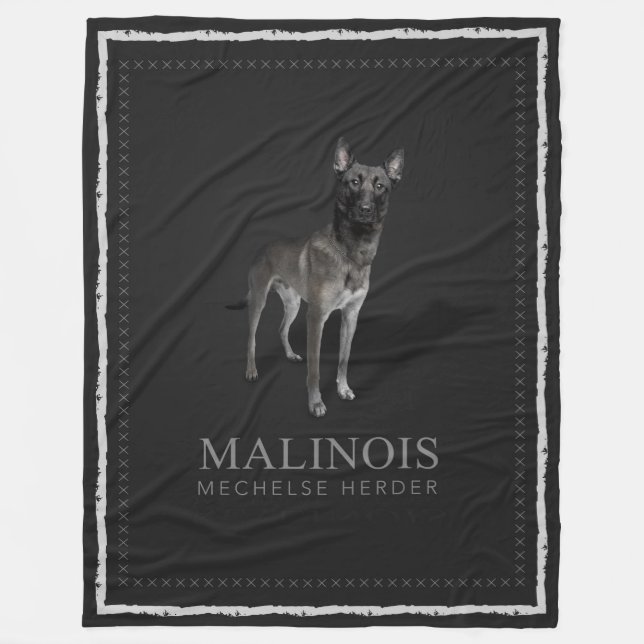 Cobertor De Velo Belga Malinois - pastor belga - Mechelaar (Frente)