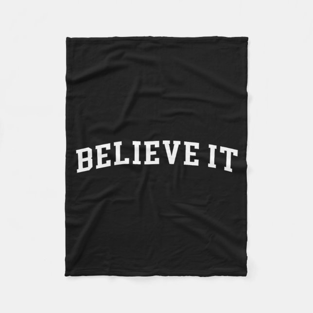 Cobertor De Velo Believe It  (Frente)
