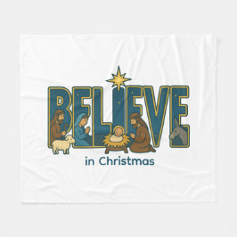 Cobertor De Velo Believe nativity 