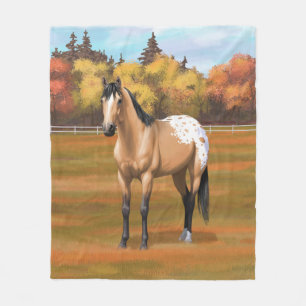 Cobertor De Velo Belo Buckskin Appaloosa Quarter Horse
