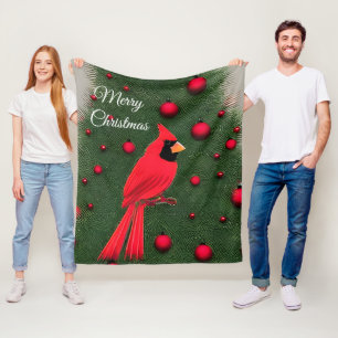 Cobertor De Velo Belo Cardeal Vermelho de Natal