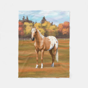 Cobertor De Velo Belo Cavalo Palomino Appaloosa