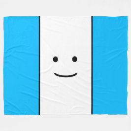 Cobertor De Velo Belo Céu Brilhante, Azul, Branco, Riscas De Rosto 