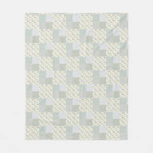 Cobertor De Velo Belo design de patchwork verde