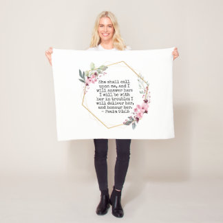Cobertor De Velo Belo Flor Salmo 91 Flores
