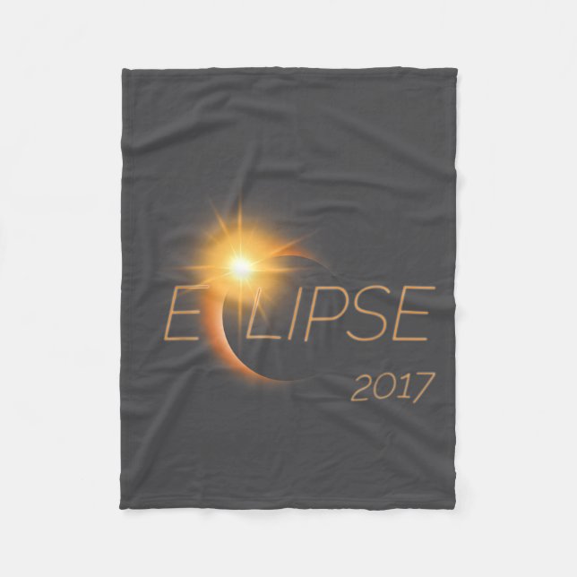 Cobertor De Velo Belo Gráfico do Eclipse Solar de 2017  (Frente)
