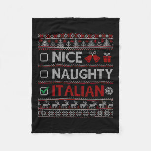 Cobertor De Velo Belo Matchi, Família de Natal Engraçado Italiano