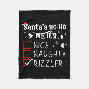 Cobertor De Velo Belo Rizzler Lista de Natal Xmas Rizz Sant