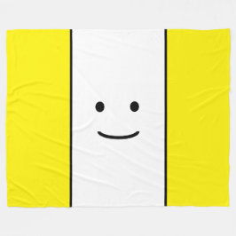 Cobertor De Velo Belo Rosto Sorridente Belo, Belo Amarelo, Stripes 