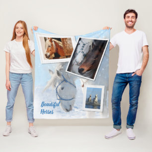 Cobertor De Velo Belos Cavalos Voam Em Branco Com Fotos