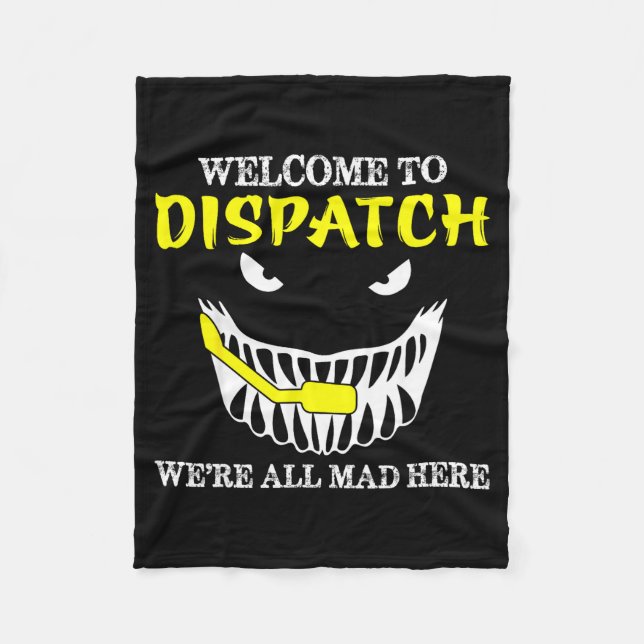 Cobertor De Velo Bem-vindo ao Dispatch Funny 911 Dispatch Halloween (Frente)