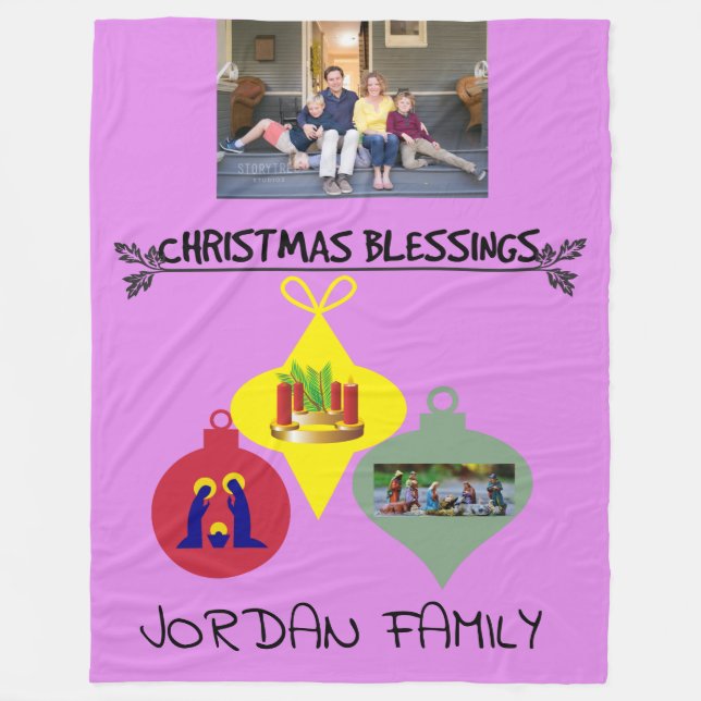 Cobertor De Velo Bênção de Natal (Frente)