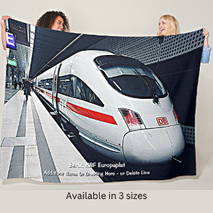 Cobertor De Velo Berlin HBF Europaplat Modern Train - Add Name