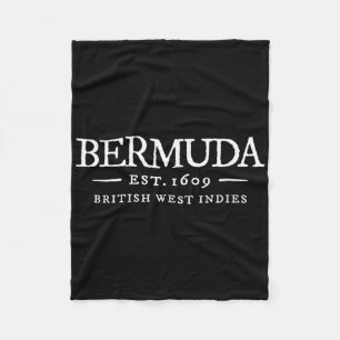 Cobertor De Velo Bermuda Antiga Carta Retro Lembrança Férias Então