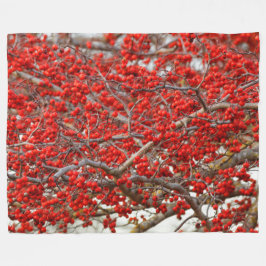 Cobertor De Velo Berries Holly Tree