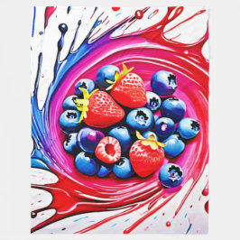 Cobertor De Velo Berry Splash: Intermitência de Cores